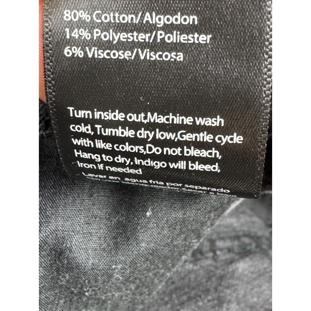 Insane Gene Crossover High Rise Straight Leg Jeans Charcoal Gray Women's Size‎ 3 - Picture 7 of 10